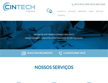 Tablet Screenshot of cintech.com.br